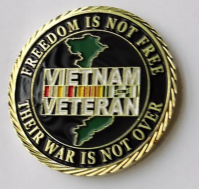 Pow Mia Vietnam Veteran Usa Patriotic Series Challenge Coin 1.75 Inches New • $9.95