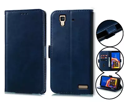 Oppo R7 Wallet Case Card Slot Kickstand Side Magnet Buckle • $7.50