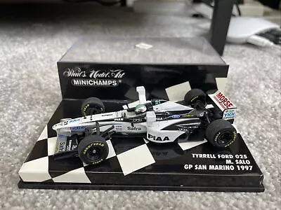 Minichamps Diecast 1/43 Tyrrell Ford 025 Salo San Marino 1997 Grand Prix F1 • $18.67