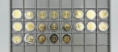 BULK LOT OF 21 X €2 TWO EURO COINS - SLOVAKIA - UNCIRCULATED • £65