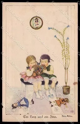 Illustratori Artist Signed Mela Koehler Girl Doll BKWI 110-1 Cartolina ZG7422 • $18