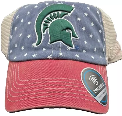 Michigan State Spartans Snapback USA Freedom Unisex Top Of The World  Icon Hat • $12.99