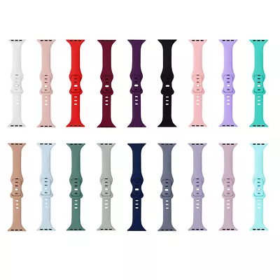 $14.99 • Buy Apple Watch Band Silicone IWatch Band Strap Series 7 6 5 4 3 2 38/40/41/42/44/45