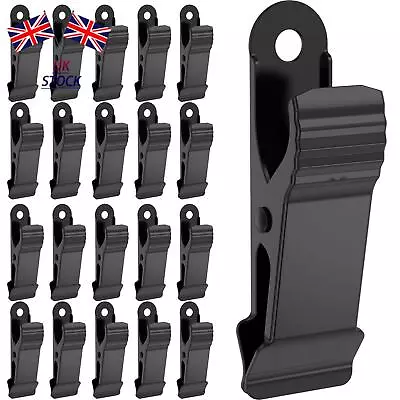 20X Black Metal Mini Clamps Spring Clamp Alligator Clips Alligator Clamp • £11.62