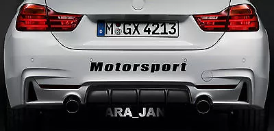 Motorsport Vinyl Decal Sticker Sport Car Racing Sticker Emblem Bumper Logo BLACK • $25.46