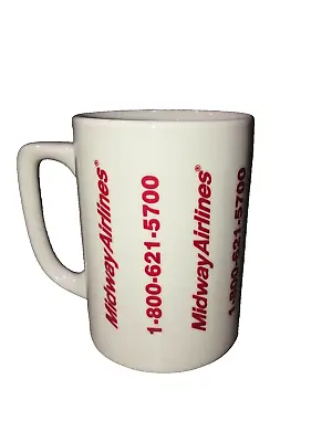 Vintage 1980's Airline Mug Midway Airlines Coffee Mug • $14.25