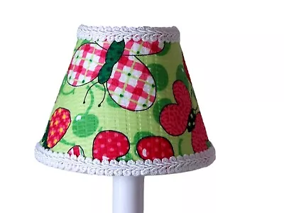 Summer Cherry & Butterfly Chandelier Shade 5  Mini Lamp Sconce Shade Kitchen • $5