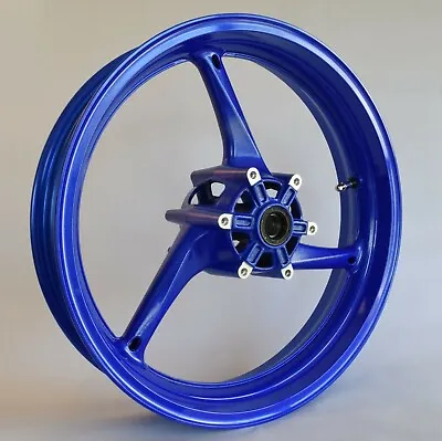 NEW GLOSS BLUE Front Wheel Suzuki GSXR 600 750 2008-2010 GSX-R 1000 2009-2016 • $119.68