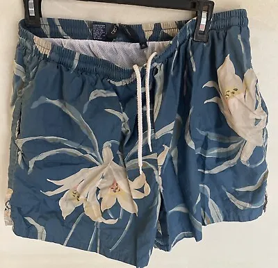 Polo Ralph Lauren Men’s Blue Floral Swim Trunks XL • $11.25