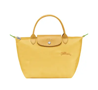 NWT LONGCHAMP Le Pliage Green Type S Small Tote 1621 Corn Yellow Made In FRANCE! • $135
