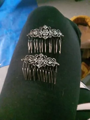  Vintage Wire Twist  Bridal  Hair Comb • $15