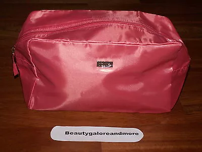 Tarte Peach Coral Cosmetic Make Up Bag 10.5 X 6.25 X 4.75 Large New Stores Flat • $5.99