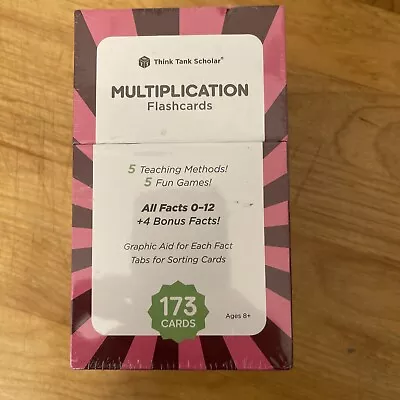 Think Tank Scholar Multiplication Flash Cards Graphic Aid. Math. NEW. SEALED • $5.99