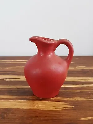 Vintage Athens GA Brick-Red Miniature Pottery Jug 3.5  Rustic Tiered Tray Piece  • $19.99