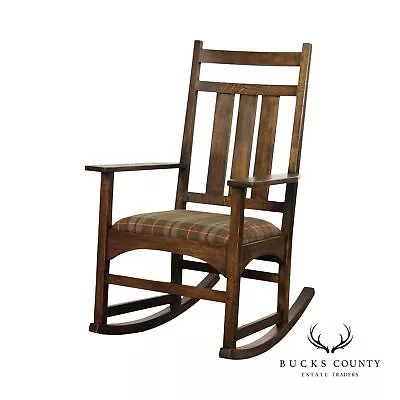 Stickley Mission Collection Harvey Ellis Oak Rocking Chair • $965