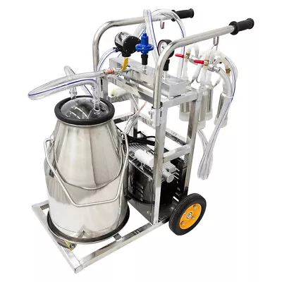 110V 25L Electric Milking Machine 1440 RPM Cows And Goats Milker Machine 550W • $509.68