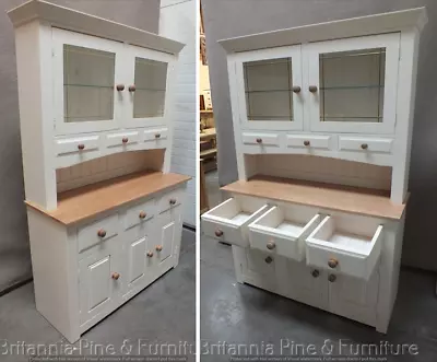 Hampshire Painted 3 Door Display Dresser- Cornice- Bespoke Available • £1115