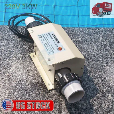 $139.99 • Buy Swimming Pool Heater SPA Electric Water Heater Constant Temperature 220V 3KW New