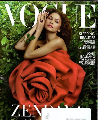 ZENDAYA Vogue Magazine May 2024 JOHN GALLIANO • $7.99