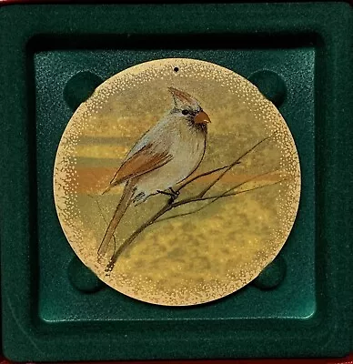 P. Buckley Moss Bright Eyes Female Cardinal Porcelain Ornament NIB • $16