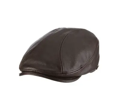 Stetson * Mens Leather Ivy Hat * L/xl * New Brown Newsboy Cap Ivy Driver Golf • $59.95