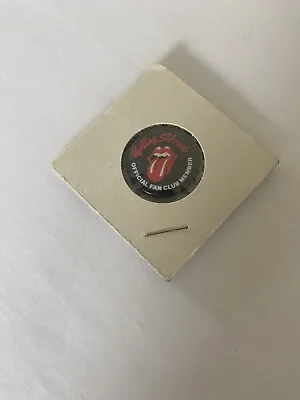The Rolling Stones Fan Club Member Sealed Original Vintage Circular Pin Pinback • $29.99