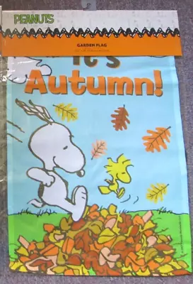 Peanuts Snoopy  Autumn Mini Decorative Garden Flag • $15.99