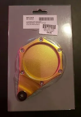 Motorcycle Hexagonal Sport Style Gold Tax Disc Holder BC40951 - T • $12.42
