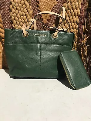 Michael Kors Shoulder Tote Bag With (a Side Purse) Dark Green • $49.99