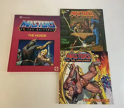 Vintage Masters Of The Universe He-Man. Golden Book Adventure Books Lot Of 3 • $18.99