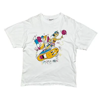 VINTAGE Ibiza T Shirt Graphic Mens White 90s Large  • $31.51