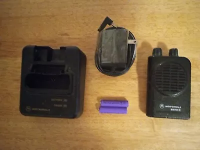 Motorola Minitor IV Fire Pager With Charger And Adapter. Case Broken Read Desc. • $28.88