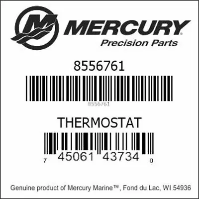 Mercury Quicksilver 8556761 Thermostat 60Â°c (140Â°f) **new Boat Part** • $55