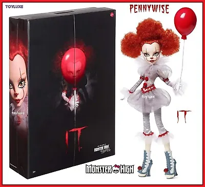 Monster High PENNYWISE IT Doll Skullector Horror Clown RARE NEW In ORIGINAL BOX • $1799.50