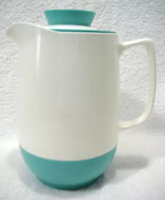 $13 • Buy Mid Century Turquoise White Plastic Pitcher Vacron Vacuum Server Bopp-Decker