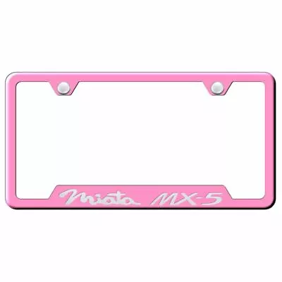 Mazda Miata Pink Stainless Steel License Plate Frame • $37.95