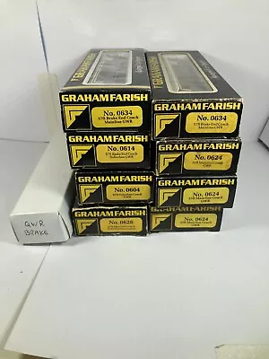 Graham Farish 'n' Gauge Rake Of 9 Gwr Chocolate & Cream Bogie Passenger Coaches • £150