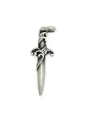 David Yurman Waves Dagger 925 Sterling Silver Pendant • $299.99