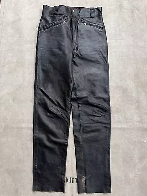 Vintage 1960’s/70’s Harley Davidson Leather Motorcycle Riding Pants Size 32” • $199.95