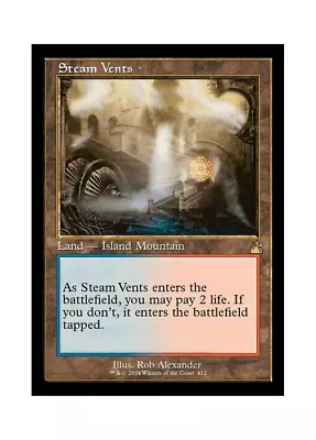 Magic The Gathering MTG RVR Steam Vents 412 Regular Near Mint • $18.99