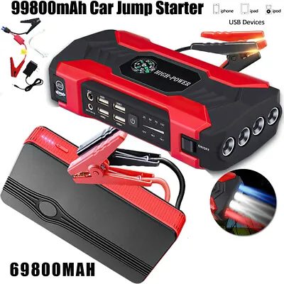 99800mAh Car Jump Starter Booster Jumper Box Power Bank Battery Charger Portable • $45.59