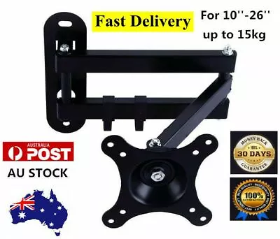 $15.99 • Buy Universal TV Wall Mount Bracket Swivel Full Motion Tilt VESA10 17 26 32 42 50 55