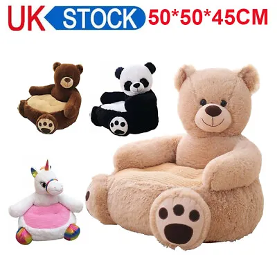 £37.24 • Buy Baby Kids Plush Sofa Seat Children Bear Panda Soft Chair Toddlers Armchair Seat
