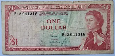 EAST CARIBBEAN - ANTIGUA 1 Dollar 1965    P-13b • £12.50