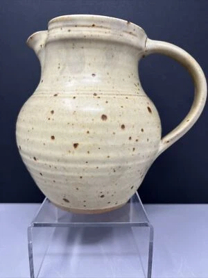 £22 • Buy Winchcombe Pottery Water Jug Oatmeal Design 14 Cms Hi￼gh #282
