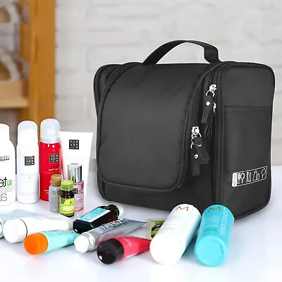 Men's Nylon Travel Hanging Toiletry Bag Cosmetic Shaving Wash Bag Dopp Case Kit • $22.79