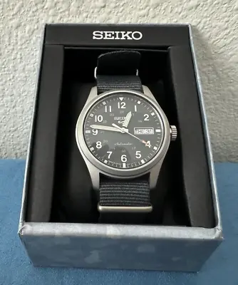 Seiko 5 Sports Collection Blue-Gray Dial Stainless Steel Watch For Men SRPG31 • $221.25