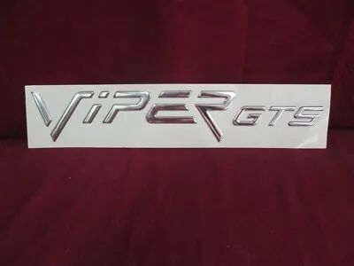 NOS OEM Dodge Viper  VIPER GTS  Hood Emblem 1998 -2002 CHROME Left OR Right Hand • $34.99