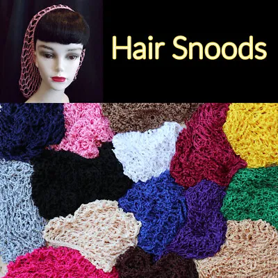 Snood Hair Net 18 Colours 40s 50s Rockabilly PinUp Vintage Gold Black Pink Red • $8.05