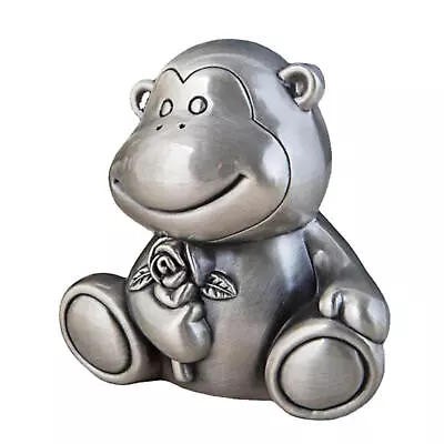 Monkey Metal Piggy Banks Kids Gifts Coin Money Savings Box Home Table Decoration • $21.11